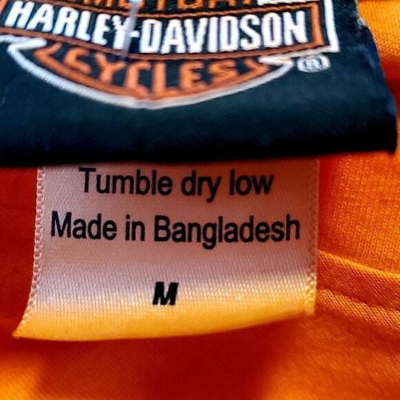 Harley-Davidson Orange Graphic T-Shirt  - Picture 4 of 6
